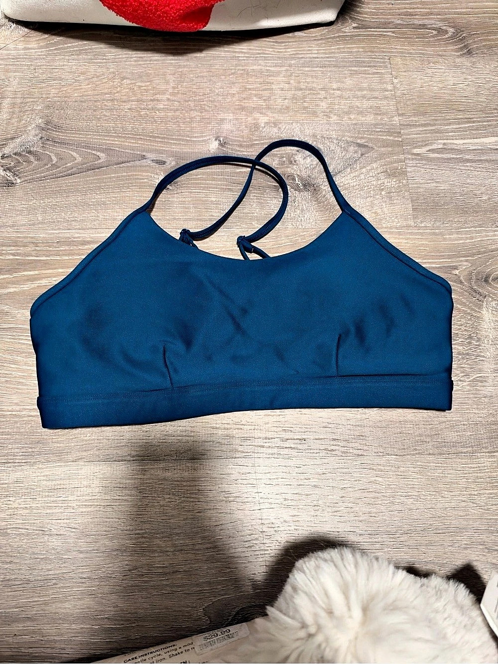 ALO Airlift Intrigue Bra Dark Teal Size L